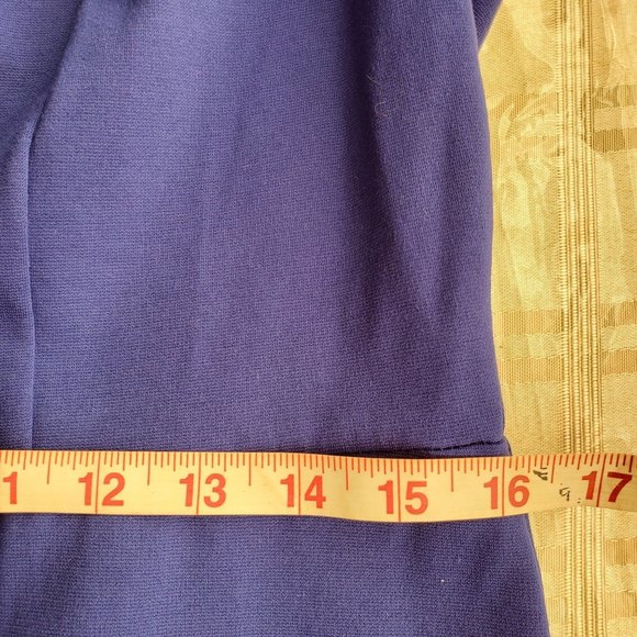 𝅺Ashely Stewart size 10/12 royal blue knit sheath dress - Picture 7 of 8